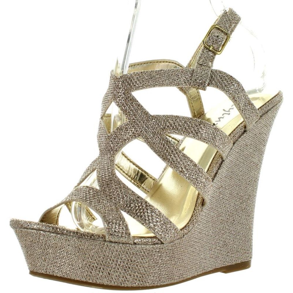 STYLUXE TWIN-08 Champagne Womens sandals 11 NEW